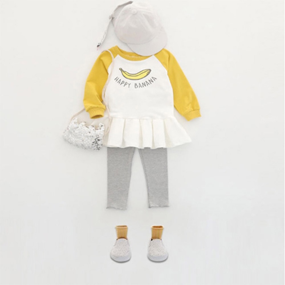 Girls Yellow Mustard Long Sleeve Tunic Dress